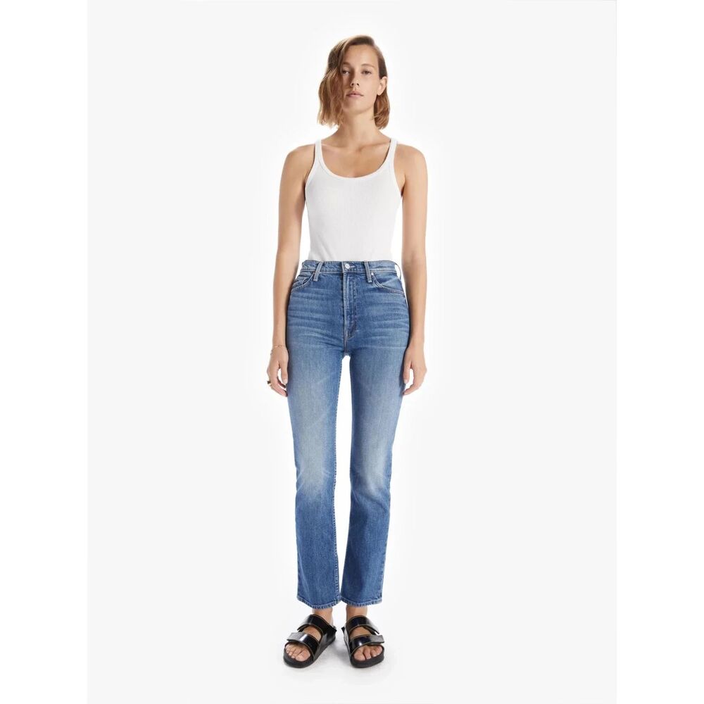 Mother Denim The High Waisted Rider Skimp in Cowboys Don't Cry Size 32